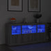 Servantă cu lumini LED, gri sonoma, 142,5x37x67 cm - WALTI WALTI