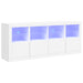 Servantă cu lumini LED, alb, 163x37x67 cm - WALTI WALTI