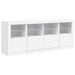 Servantă cu lumini LED, alb, 163x37x67 cm - WALTI WALTI