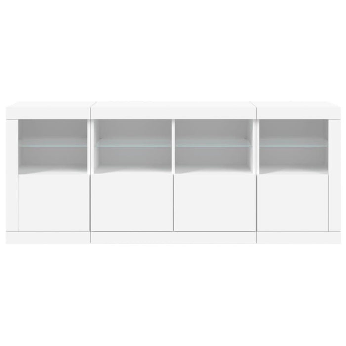 Servantă cu lumini LED, alb, 163x37x67 cm - WALTI WALTI