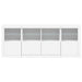 Servantă cu lumini LED, alb, 163x37x67 cm - WALTI WALTI