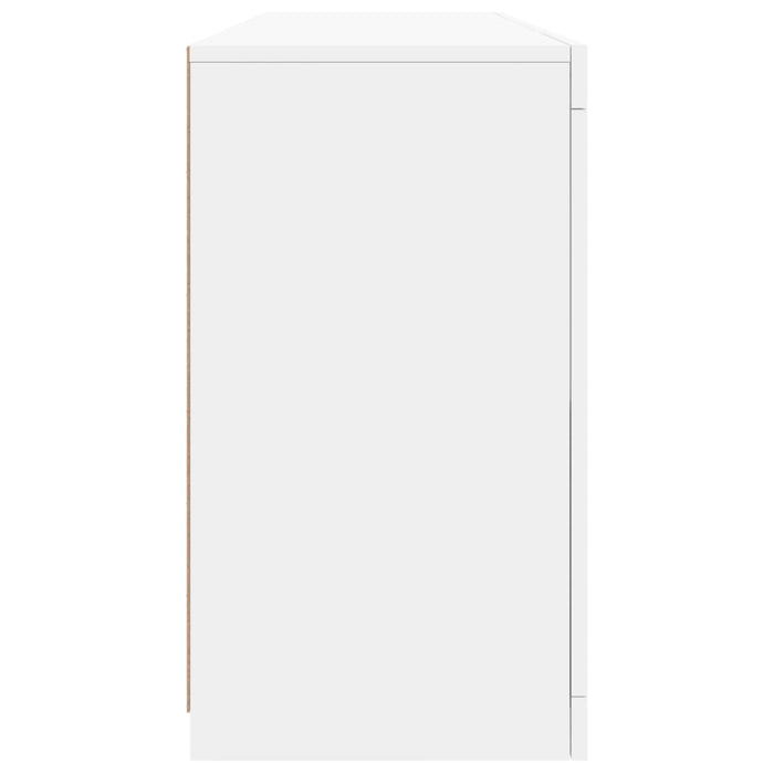 Servantă cu lumini LED, alb, 163x37x67 cm - WALTI WALTI