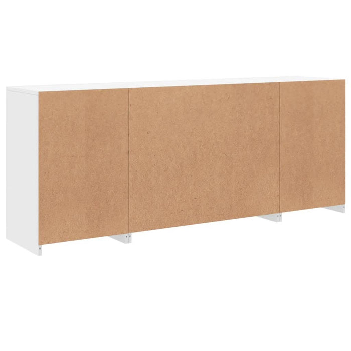 Servantă cu lumini LED, alb, 163x37x67 cm - WALTI WALTI