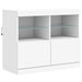 Servantă cu lumini LED, alb, 163x37x67 cm - WALTI WALTI