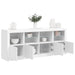 Servantă cu lumini LED, alb, 163x37x67 cm - WALTI WALTI