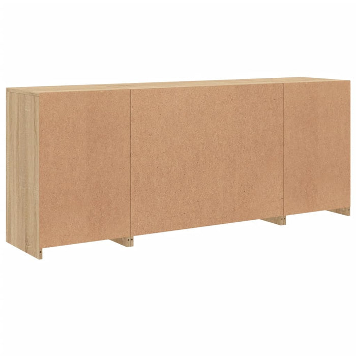 Servantă cu lumini LED, stejar sonoma, 163x37x67 cm - WALTI WALTI