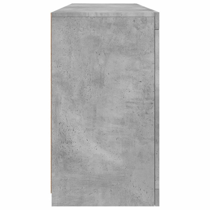 Servantă cu lumini LED, gri beton, 163x37x67 cm - WALTI WALTI