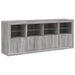 Servantă cu lumini LED, gri sonoma, 163x37x67 cm - WALTI WALTI