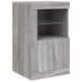 Servantă cu lumini LED, gri sonoma, 163x37x67 cm - WALTI WALTI
