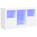 Servantă cu lumini LED, alb, 123x37x67 cm - WALTI WALTI