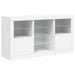 Servantă cu lumini LED, alb, 123x37x67 cm - WALTI WALTI