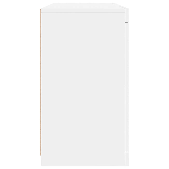 Servantă cu lumini LED, alb, 123x37x67 cm - WALTI WALTI