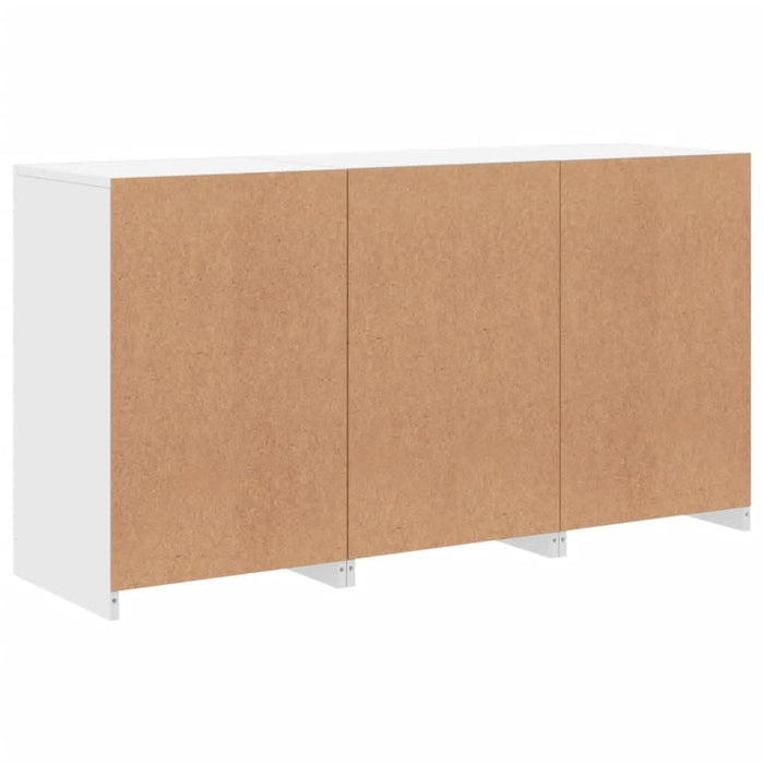 Servantă cu lumini LED, alb, 123x37x67 cm - WALTI WALTI