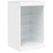 Servantă cu lumini LED, alb, 123x37x67 cm - WALTI WALTI