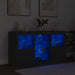 Servantă cu lumini LED, negru, 123x37x67 cm - WALTI WALTI