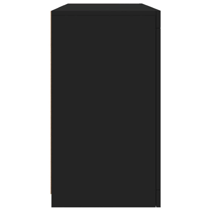 Servantă cu lumini LED, negru, 123x37x67 cm - WALTI WALTI