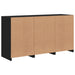 Servantă cu lumini LED, negru, 123x37x67 cm - WALTI WALTI
