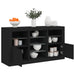 Servantă cu lumini LED, negru, 123x37x67 cm - WALTI WALTI