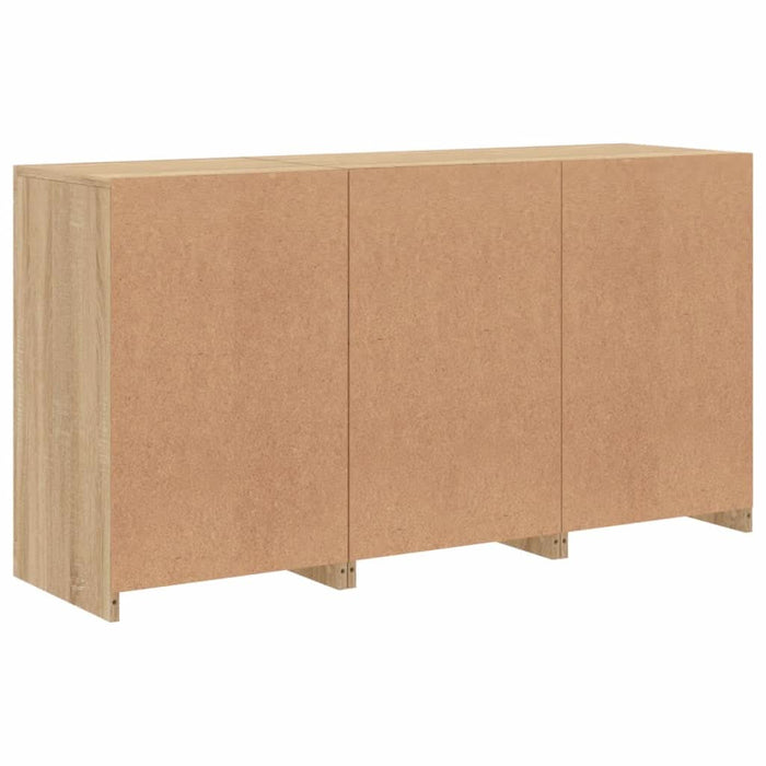 Servantă cu lumini LED, stejar sonoma, 123x37x67 cm - WALTI WALTI