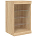 Servantă cu lumini LED, stejar sonoma, 123x37x67 cm - WALTI WALTI