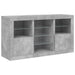 Servantă cu lumini LED, gri beton, 123x37x67 cm - WALTI WALTI