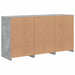 Servantă cu lumini LED, gri beton, 123x37x67 cm - WALTI WALTI