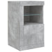 Servantă cu lumini LED, gri beton, 123x37x67 cm - WALTI WALTI