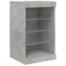 Servantă cu lumini LED, gri beton, 123x37x67 cm - WALTI WALTI