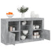 Servantă cu lumini LED, gri beton, 123x37x67 cm - WALTI WALTI