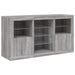 Servantă cu lumini LED, gri sonoma, 123x37x67 cm - WALTI WALTI