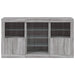 Servantă cu lumini LED, gri sonoma, 123x37x67 cm - WALTI WALTI