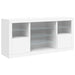 Servantă cu lumini LED, alb, 142,5x37x67 cm - WALTI WALTI
