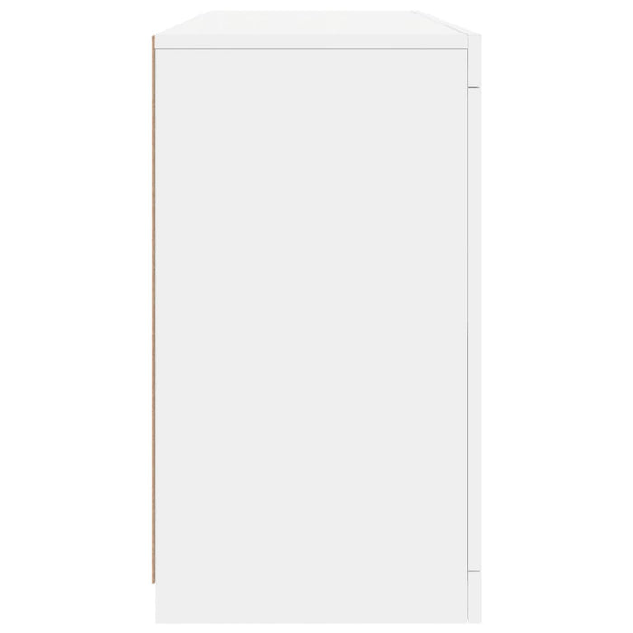 Servantă cu lumini LED, alb, 142,5x37x67 cm - WALTI WALTI