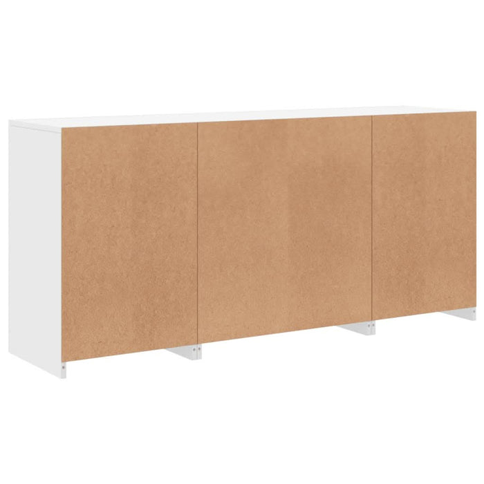 Servantă cu lumini LED, alb, 142,5x37x67 cm - WALTI WALTI