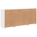 Servantă cu lumini LED, alb, 142,5x37x67 cm - WALTI WALTI