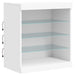 Servantă cu lumini LED, alb, 142,5x37x67 cm - WALTI WALTI