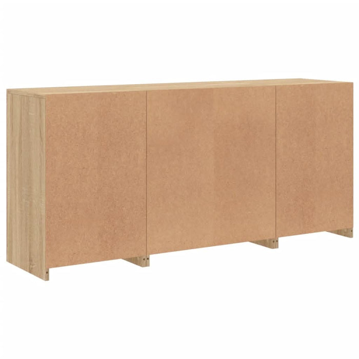 Servantă cu lumini LED, stejar sonoma, 142,5x37x67 cm - WALTI WALTI