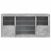 Servantă cu lumini LED, gri beton, 142,5x37x67 cm - WALTI WALTI