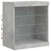Servantă cu lumini LED, gri beton, 142,5x37x67 cm - WALTI WALTI