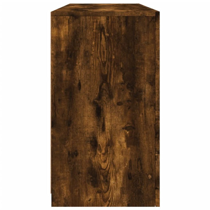 Dulap cu lumini LED, stejar fumuriu, 142,5x37x67 cm - WALTI WALTI