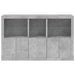 Servantă cu lumini LED, gri beton, 162x37x100 cm - WALTI WALTI