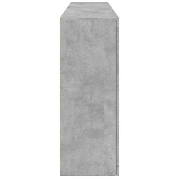 Servantă cu lumini LED, gri beton, 162x37x100 cm - WALTI WALTI