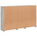 Servantă cu lumini LED, gri beton, 162x37x100 cm - WALTI WALTI