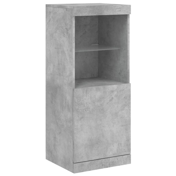 Servantă cu lumini LED, gri beton, 162x37x100 cm - WALTI WALTI