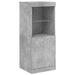Servantă cu lumini LED, gri beton, 162x37x100 cm - WALTI WALTI