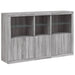 Servantă cu lumini LED, gri sonoma, 162x37x100 cm - WALTI WALTI