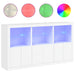 Servantă cu lumini LED, alb, 181,5x37x100 cm - WALTI WALTI