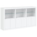Servantă cu lumini LED, alb, 181,5x37x100 cm - WALTI WALTI