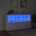 Servantă cu lumini LED, alb, 181,5x37x100 cm - WALTI WALTI