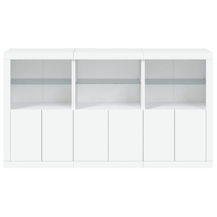 Servantă cu lumini LED, alb, 181,5x37x100 cm - WALTI WALTI